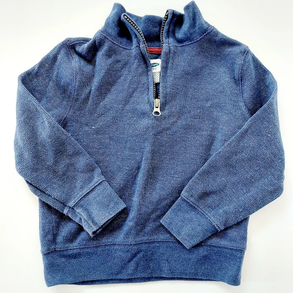 Dark Blue Quarter Zip Sweater‎ 3T Old Navy